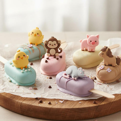 2pcs Animal Chocolate Silicone Molds, 12-Cavity, 7.83 x 6.57 inches