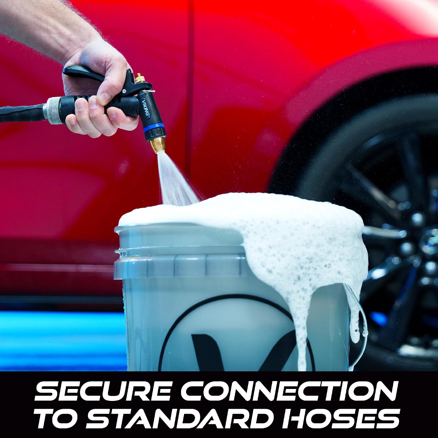VIKING Hose Nozzle, Adjustable and Heavy-Duty for Cars and Home