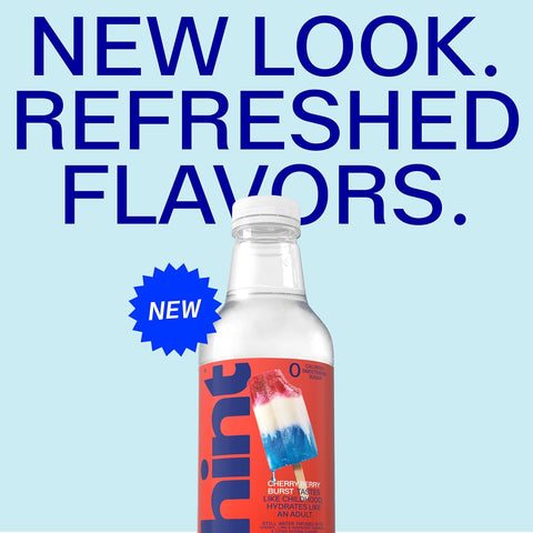 Hint Flavored Water Zero Sugar 0 Calories - Cherry Berry Burst (12 pack)