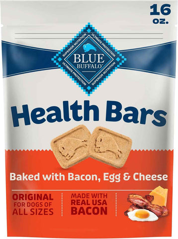 Blue Buffalo Health Bars Bacon Egg & Cheese Dog Biscuits, 16 oz