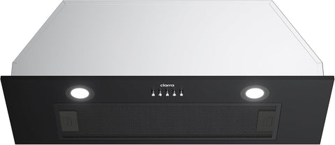 CIARRA 30 Inch Insert Range Hood, 650CFM Built-in Kitchen Stove Vent Hood, 3 Speed Push Button Control, 2 LED Lights & 5-Layer Reusable Aluminum Filters