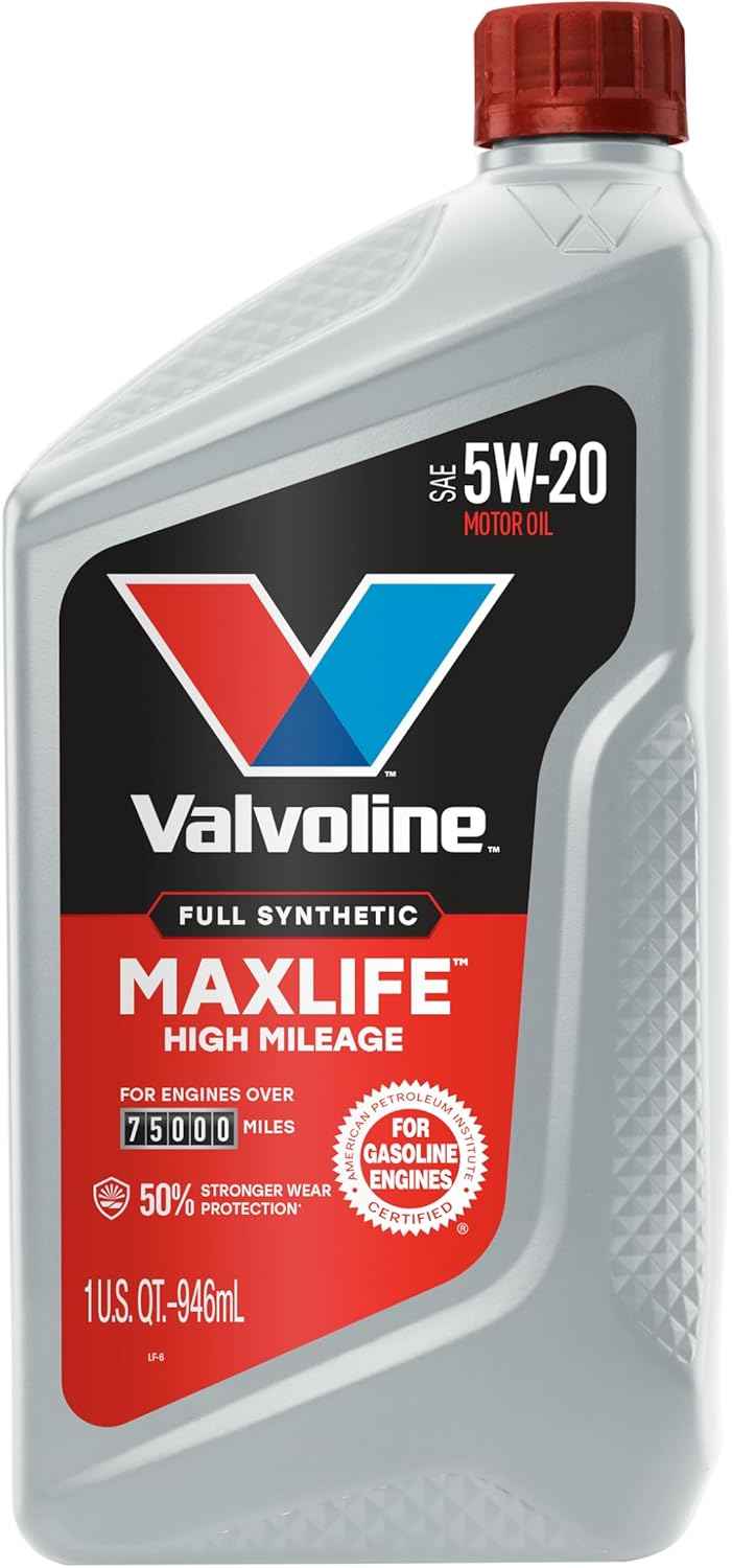 Valvoline MaxLife High Mileage Full Synthetic 5W-20 Motor Oil 1 Quart