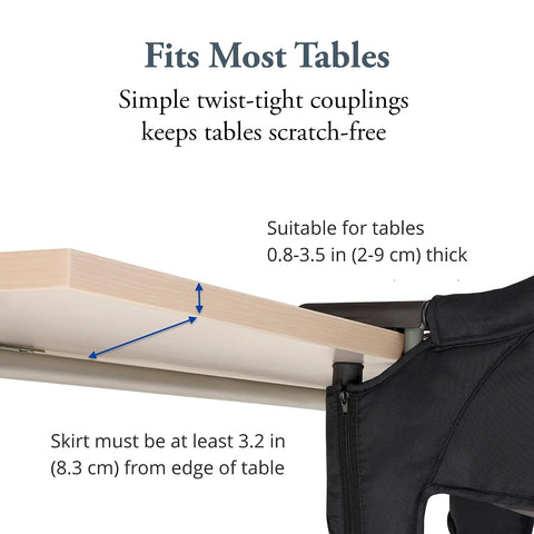 Inglesina Fast Table Baby High Chair, Black