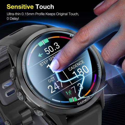 LK 6 Pack for Garmin Forerunner 970 46mm Screen Protector, TPU Film