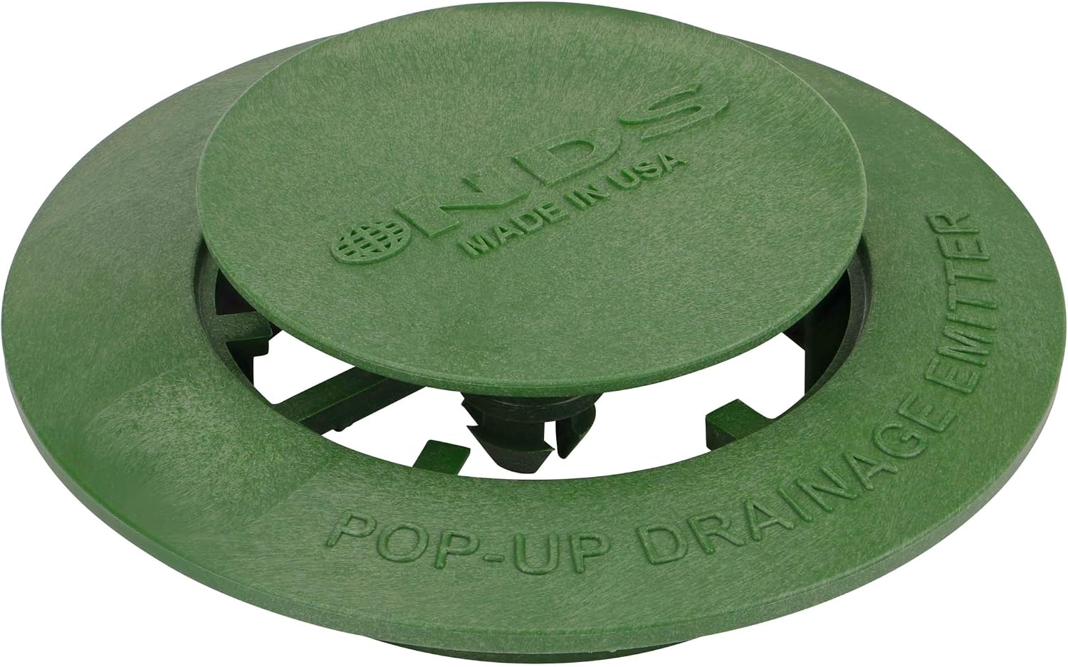 NDS 420C Pop-Up Drainage Emitter, fits 3-Inch and 4-Inch Sewer and Drain Fittings, Works with Drainage Systems Including Catch Basins and Channel Drains, Green