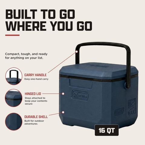 Coleman Chiller 9/16/30/48/60qt Cooler with Ice Retention, Leak Resistant, Great for Camping, Concerts, Sports, and More