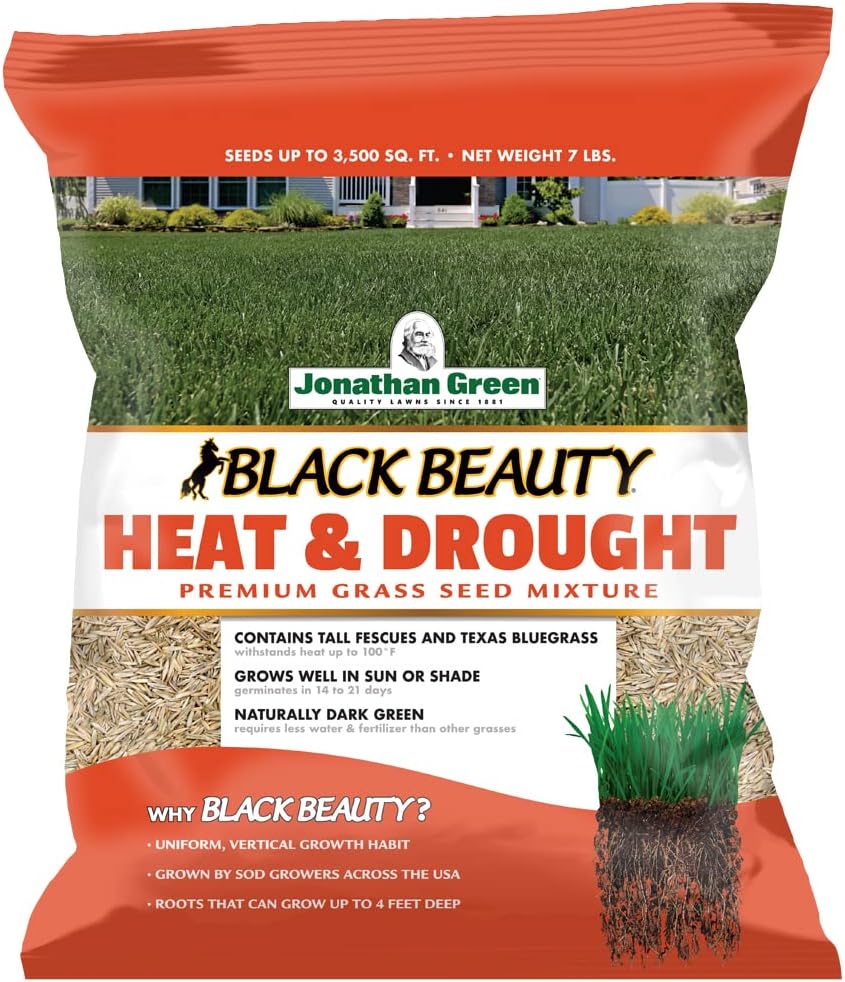 Jonathan Green Black Beauty Heat & Drought Resistant Grass Seed - 7 lb