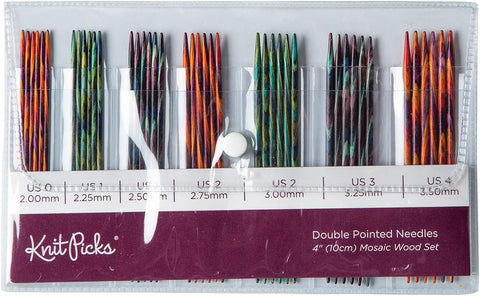 Knit Picks Double Pointed Wood Knitting Needles Set, 6 inches