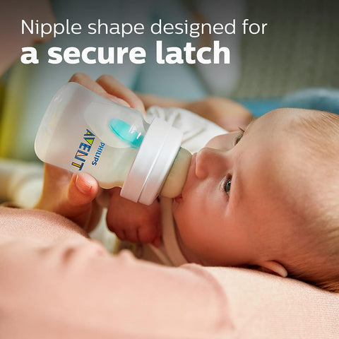 Philips Avent Anti-Colic Baby Bottle with AirFree Vent, Slow Flow, 4 oz