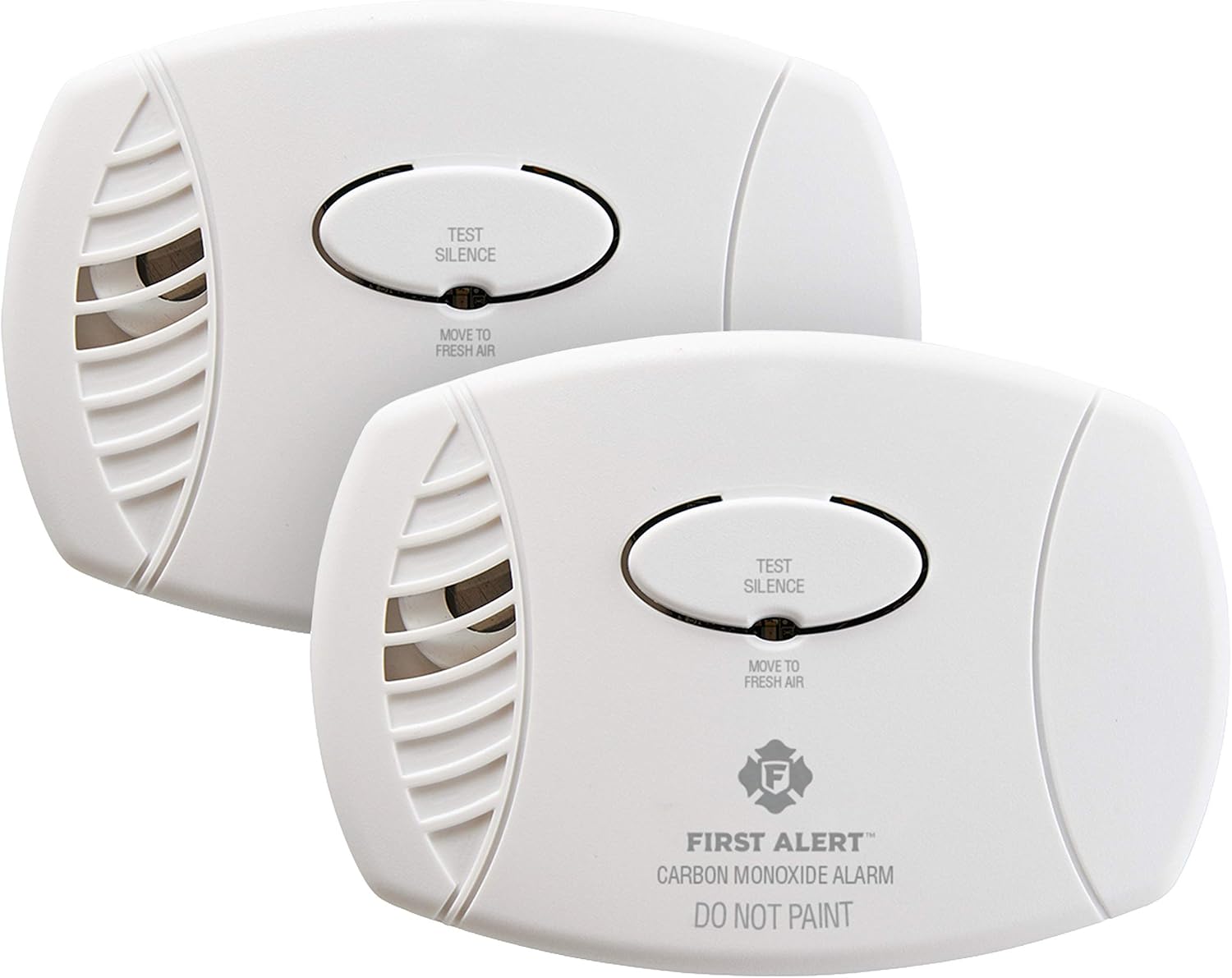 First Alert CO400 Carbon Monoxide (CO) Detector, Battery Operated Alarm, 2-Pack