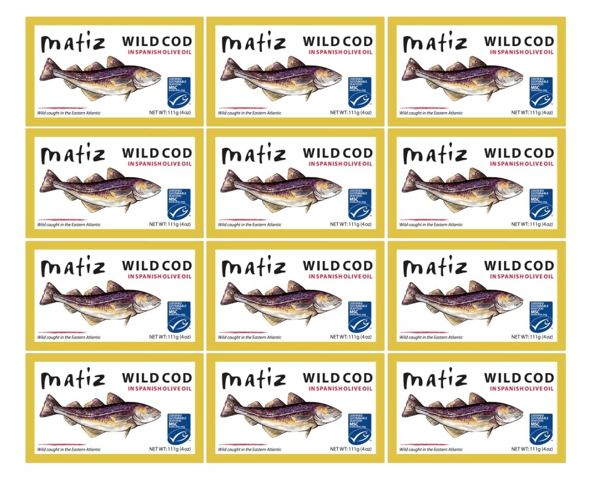 Matiz Wild Cod in Olive Oil, 12 Pack