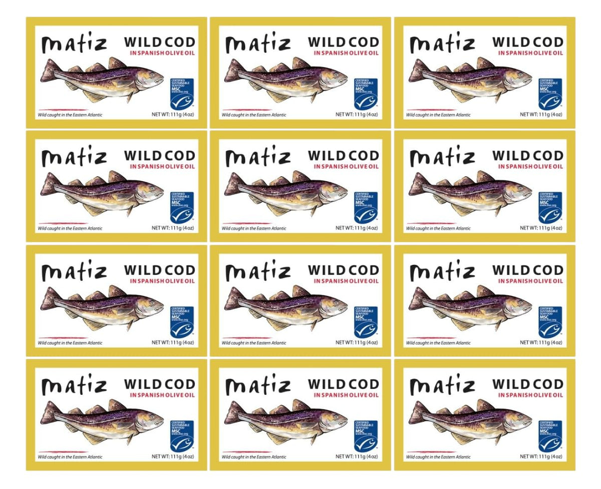Matiz Wild Cod in Olive Oil, 12 Pack