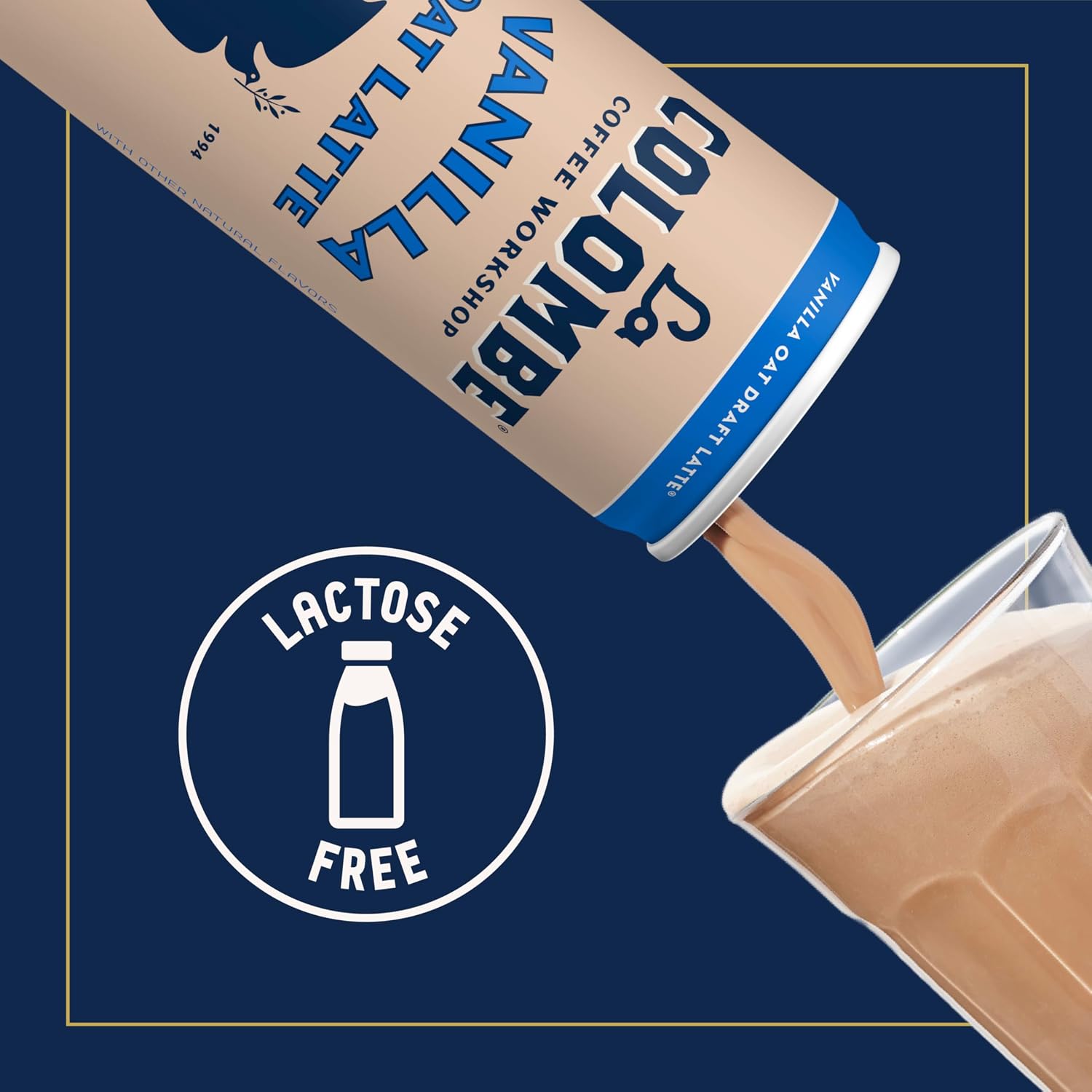 La Colombe Coffee, Oatmilk Vanilla Latte, 11 fl oz Cans (Pack of 12), Coffeehouse Quality Cold Brew, Specialty Grade Coffee Beans, Ready-to-Drink On-the-Go