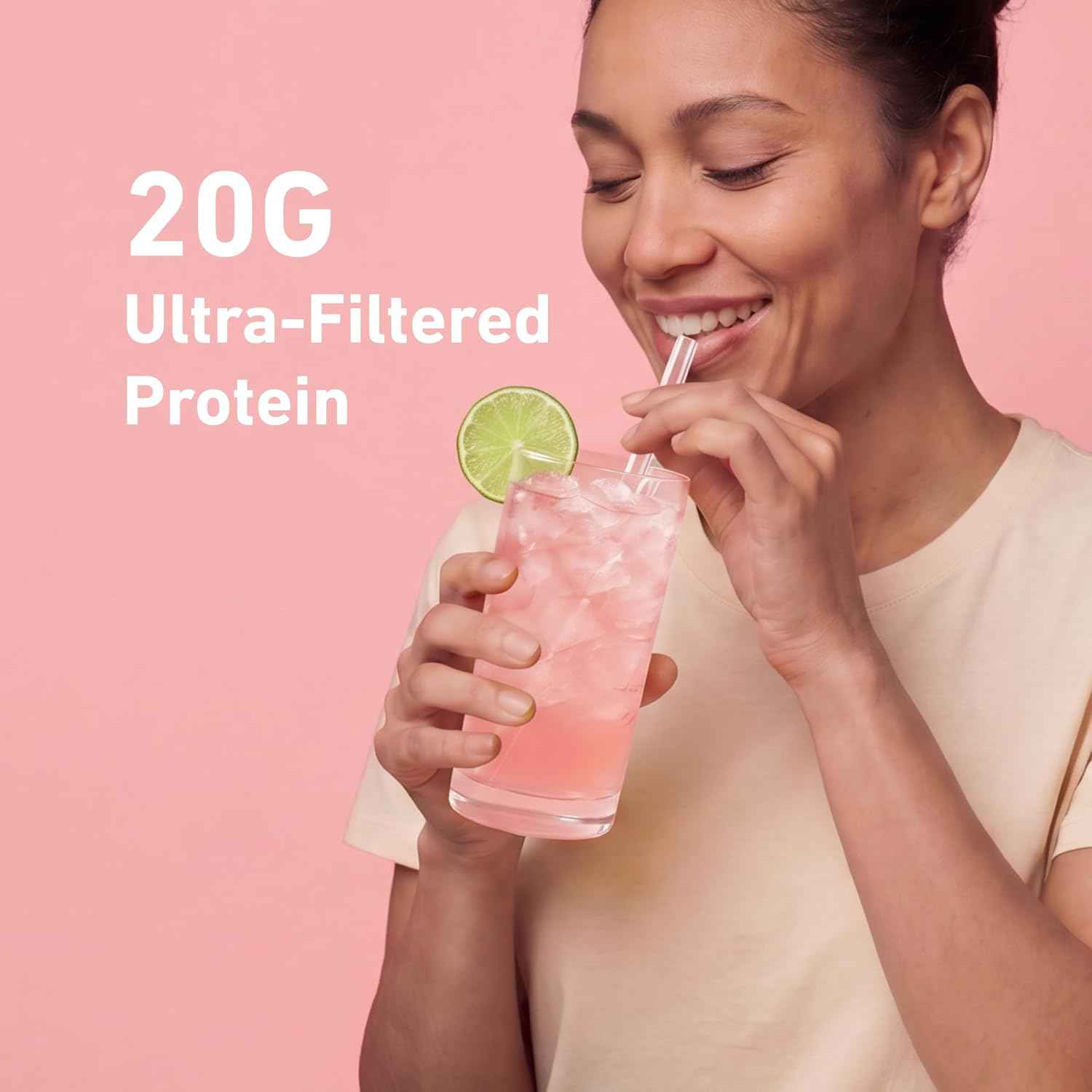 Isopure Clear Whey Isolate Protein Powder, Lactose Free, Gluten Free, Naturally Flavored, Watermelon Lime, 20g Protein Per Serving, 14.1 Oz, 16 Servings (Packaging May Vary)