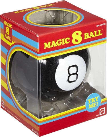 Mattel Games Magic 8 Ball Novelty Fortune-Telling Toy, Retro Look for Kids, Grown-Ups, Families, Parties & Travel (Amazon Exclusive)