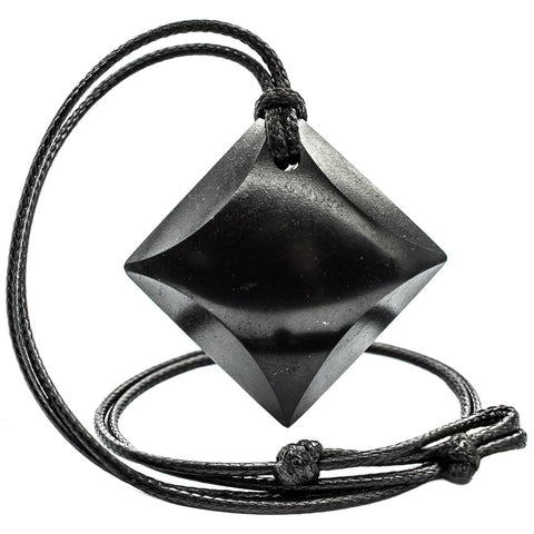 Keled Rocks Four Elements - Shungite Necklace - Infused with Earth Energy - Raise Vitality up Daily - Ward Off unwelcome influences from Afar