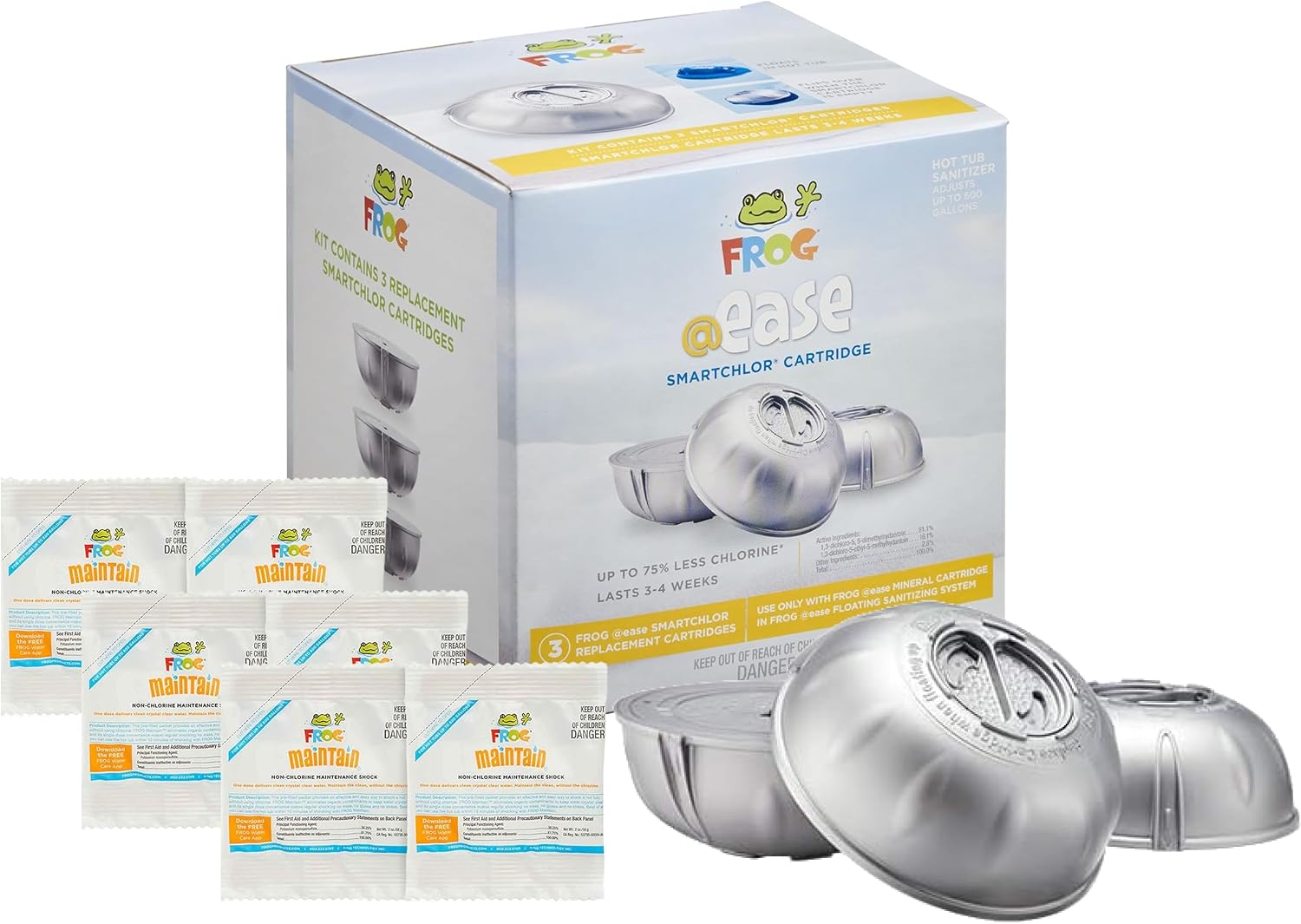 FROG @ease Replacement SmartChlor Cartridges, Maintain Bundle
