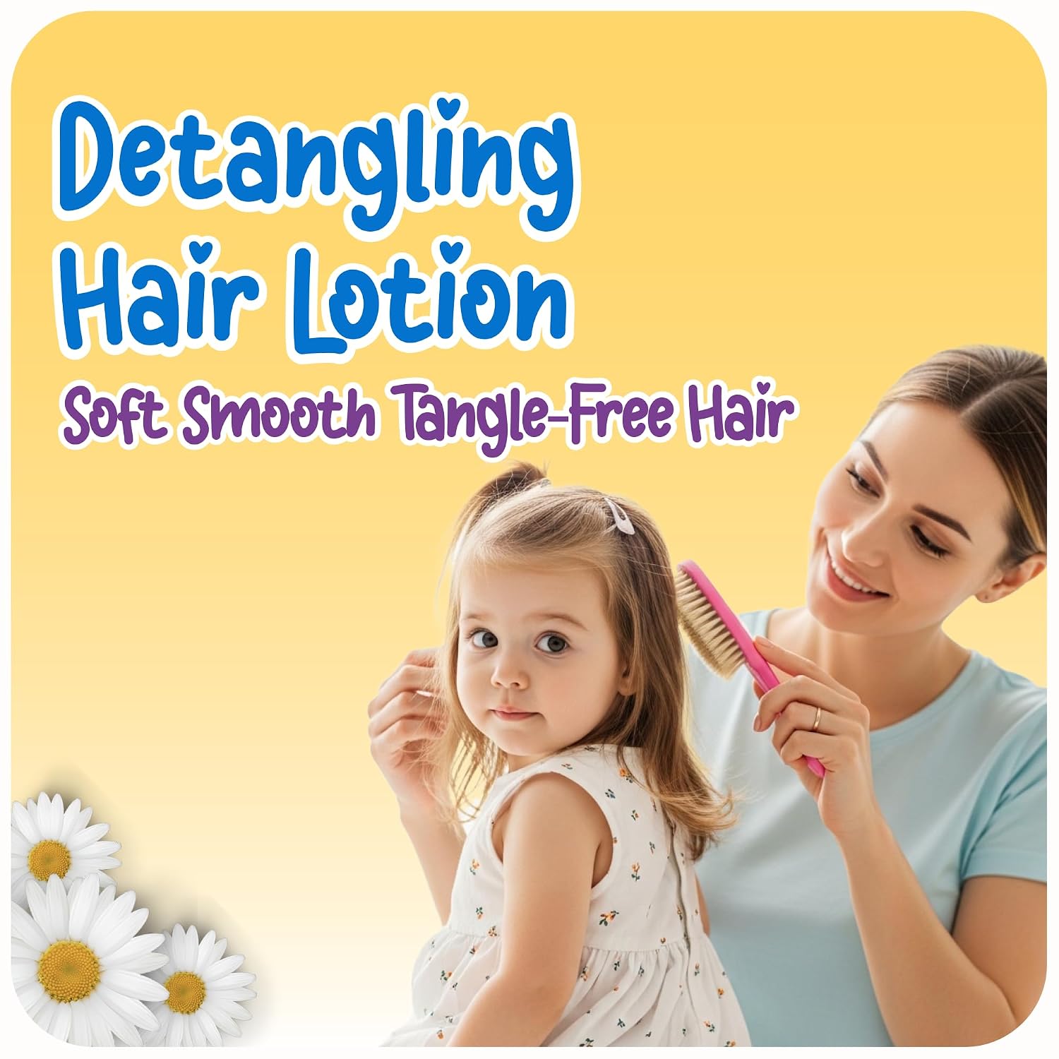 Ricitos de Oro Baby Hair Lotion Chamomile Detangler Spray, Softens and Helps Lighten Hair, 4.2 Fl Oz (125 mL) 2 Pack Detangler