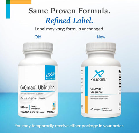 XYMOGEN CoQmax Ubiquinol, 60 Softgels