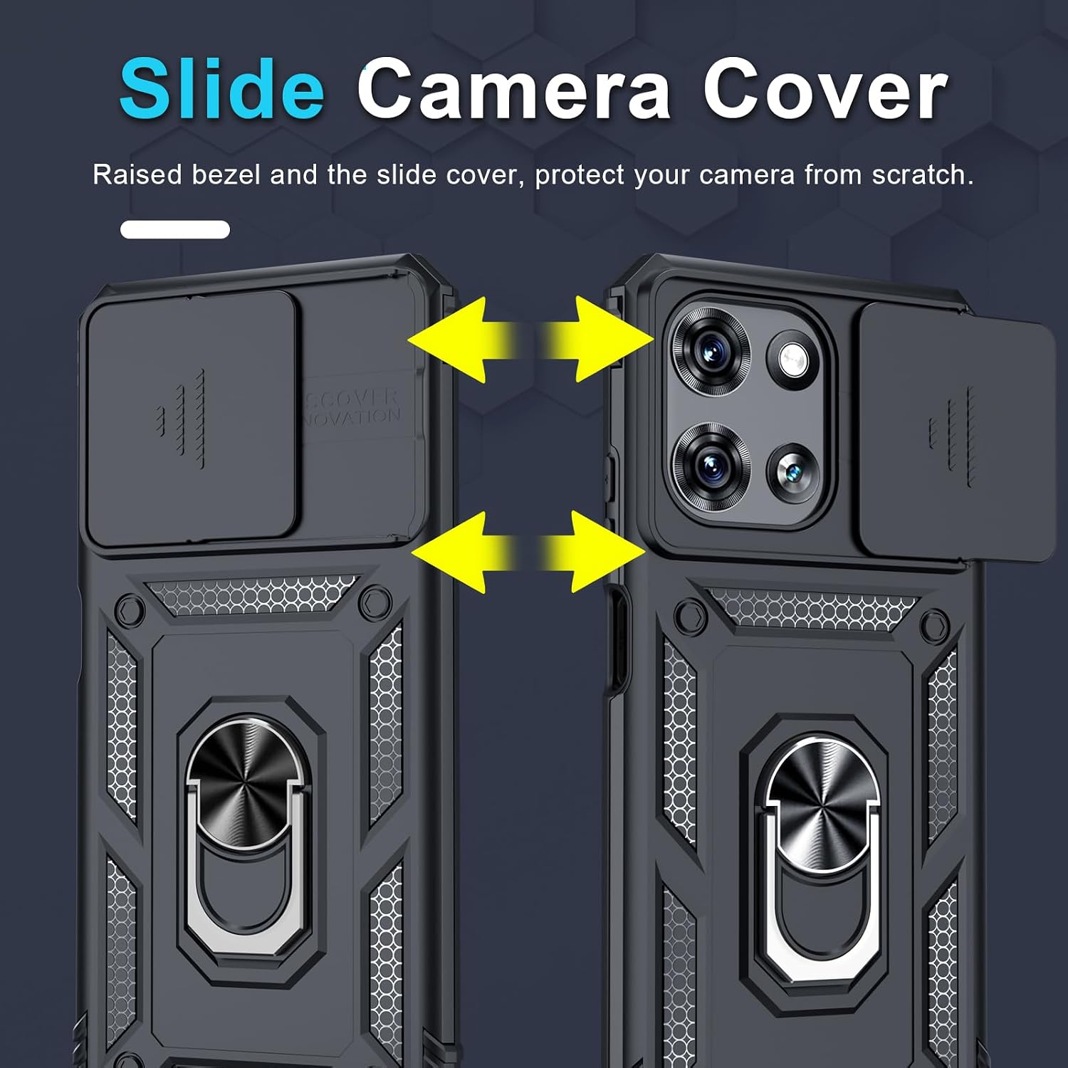 for Moto G 2026/2025 Case,Moto G Play 2026 Case Built in Slide Camera Cover
