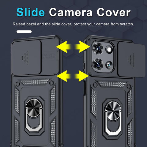 for Moto G 2026/2025 Case,Moto G Play 2026 Case Built in Slide Camera Cover