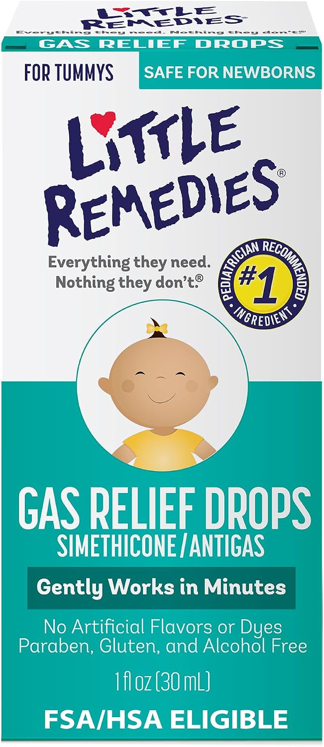 Little Remedies Newborn Gas Relief Drops, Natural Berry, 1 Fl Oz