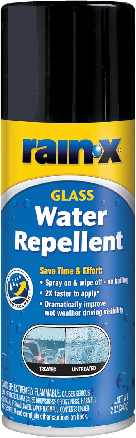 Rain-X 800002243 Glass Treatment, 7 oz. - Exterior Glass Treatment To Dramatically Improve Wet Weather Driving Visibility During All Weather Conditions