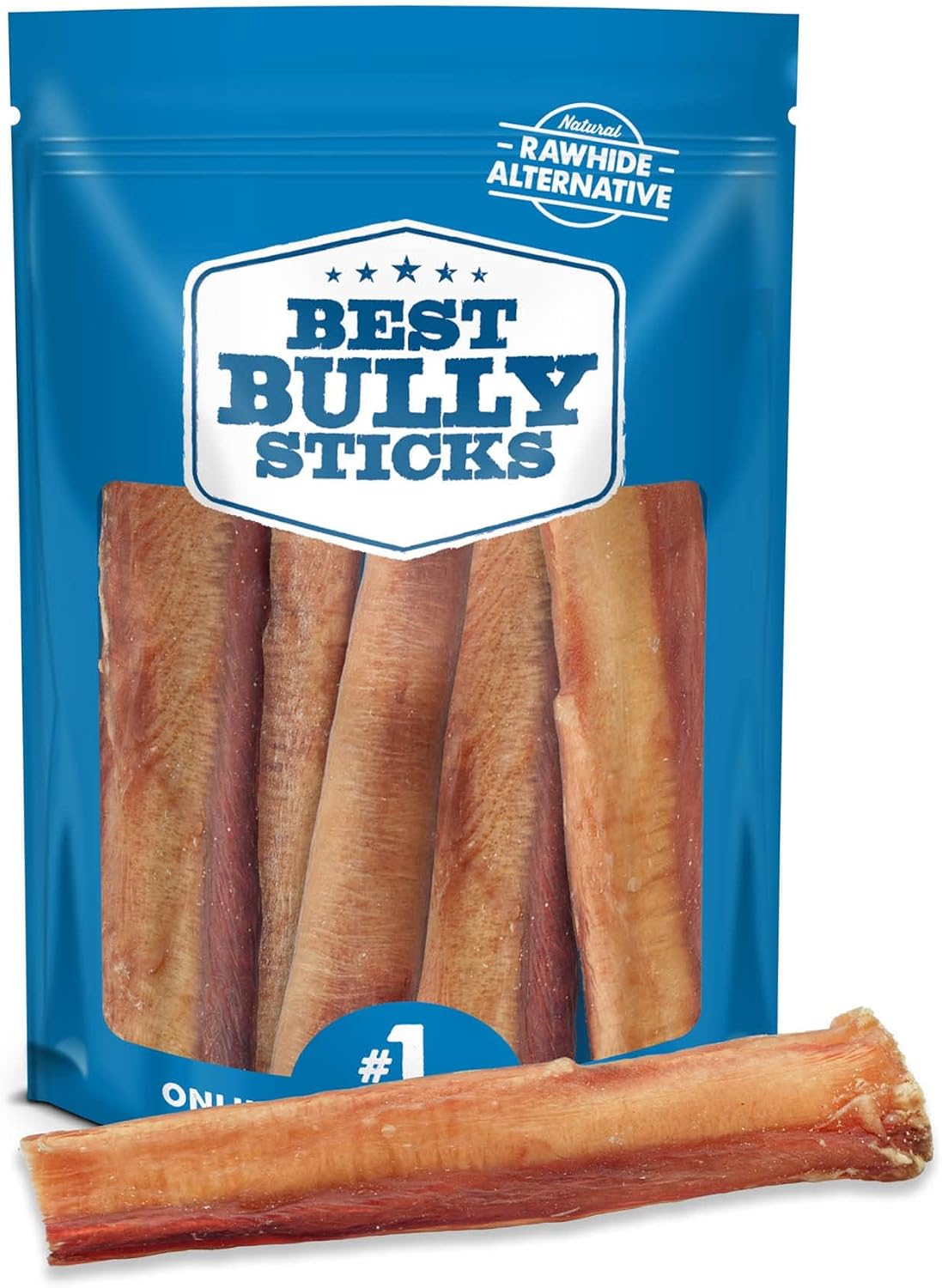 Best Bully Sticks Thick Bully Sticks Dog Chews, 6", 5 Count