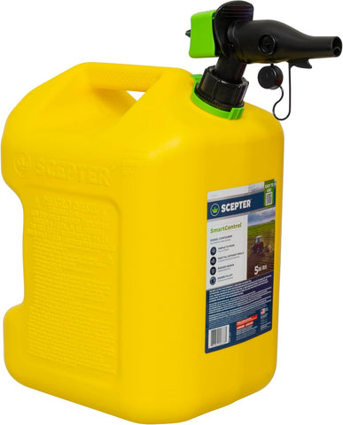 Scepter 5G Gas Can with Spill Proof SmartControl Spout, Diesel Only, Yellow