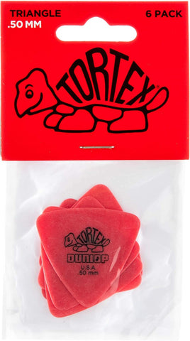 Jim Dunlop Tortex Triangle Pick .50MM - 6 Pack