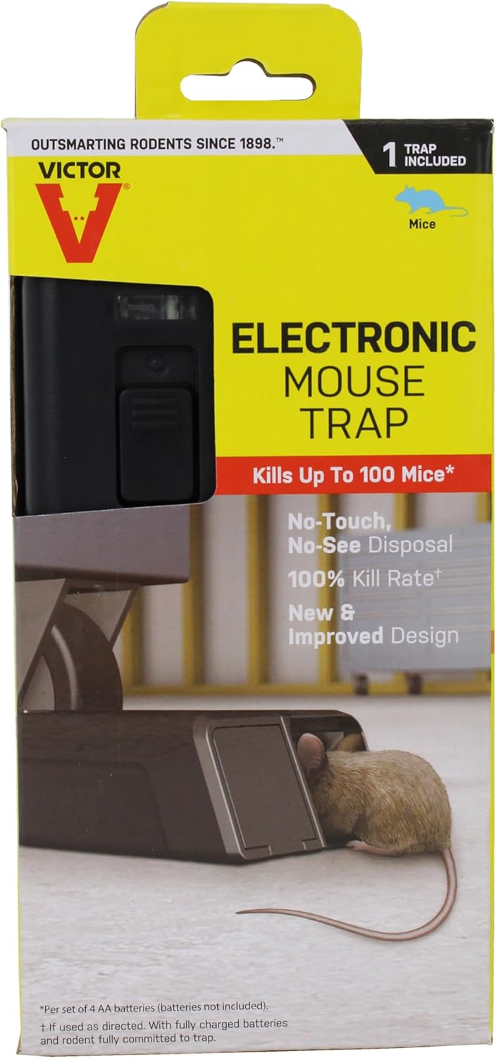 Victor M250S Indoor Electronic Humane Mouse Trap - No Touch, No See Electric Mouse Trap