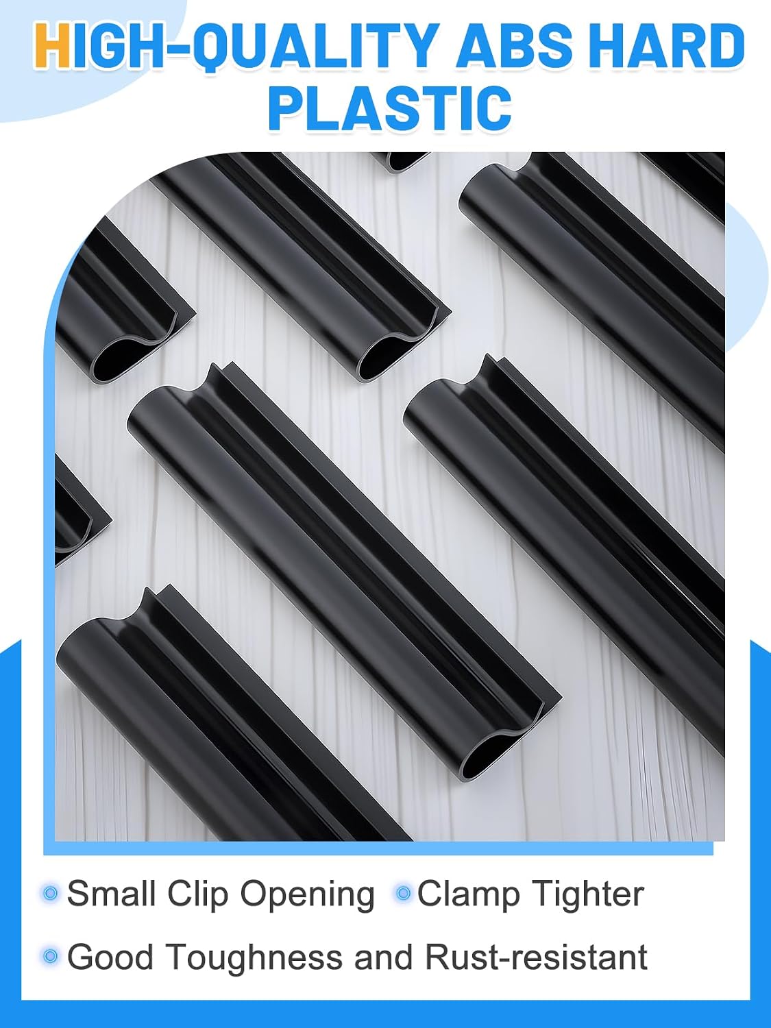 60 Pcs 4.7" Winter Pool Cover Clips Closing Kit for Above Ground