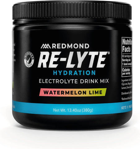 Redmond Re-Lyte Sugar Free Electrolyte Powder Drink Mix (Watermelon Lime)