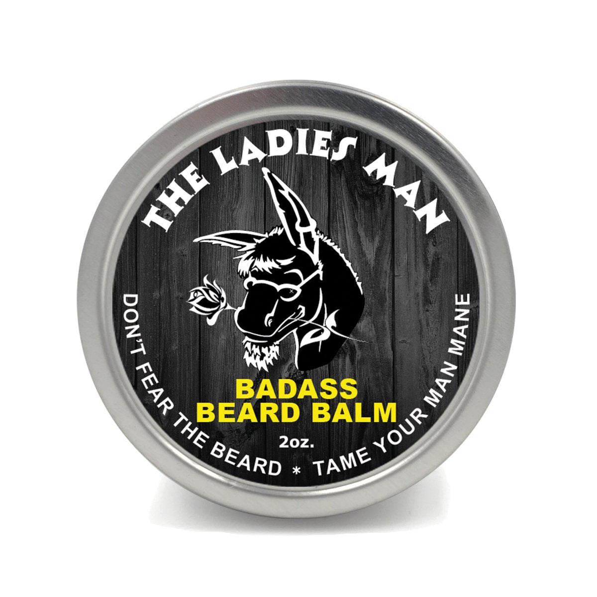 Badass Beard Care Beard Balm for Men - The Original Scent 2 oz - Shea Butter Argan Jojoba Beeswax - Sandalwood Bourbon Vanilla - Light Hold Beard Conditioner and Softener