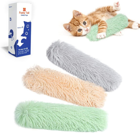 Potaroma Cat Toys Pillows, 3 Pack, Catnip Inside, Indoor Interactive Fun