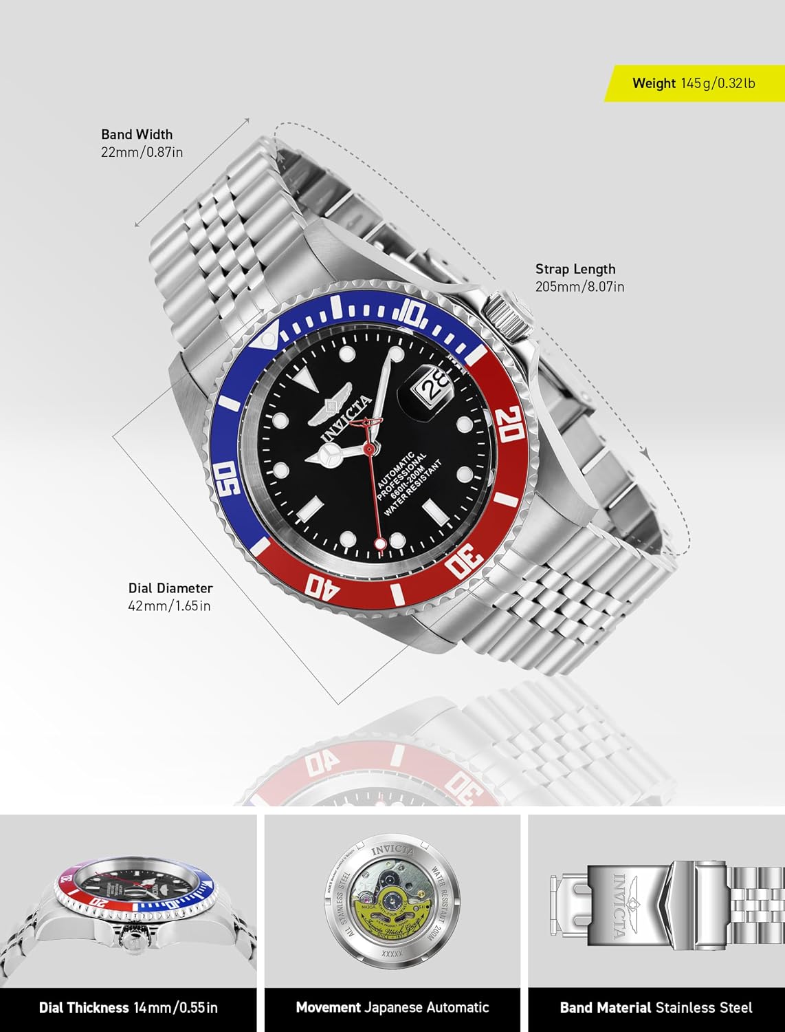 Invicta Men's Pro Diver Automatic Watch