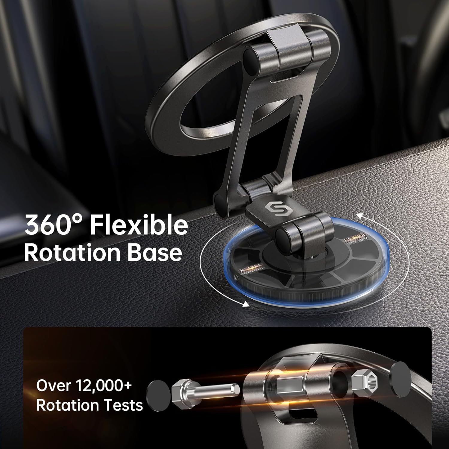 Syncwire Fits MagSafe Car Mount Magnetic Phone Holder for Dash and Tesla