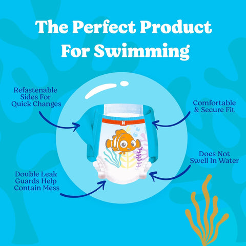 Huggies Little Swimmers Swim Diapers Size 4, 18 Count