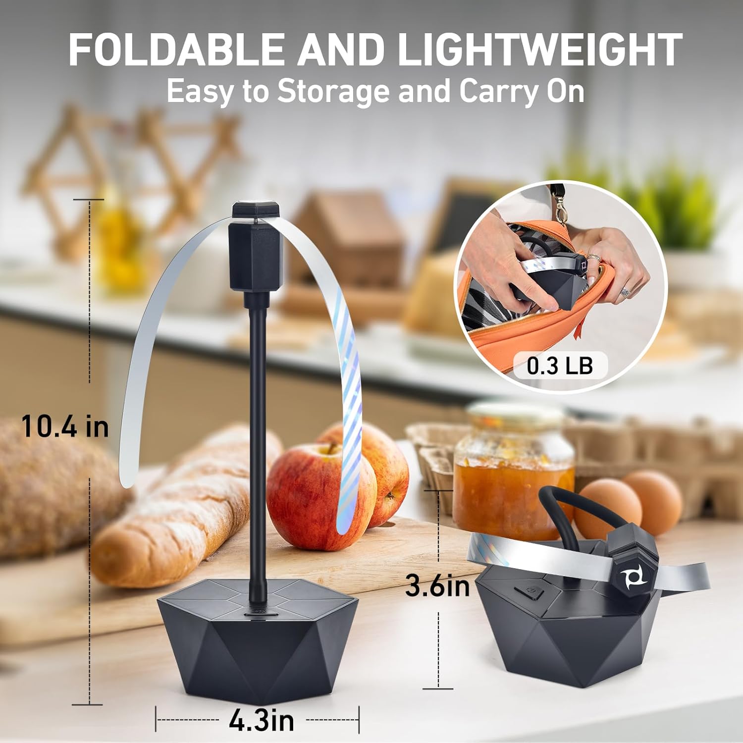 GUIDOT Fly Fans for Food Tables, Fly Control Spinner Table Top Keep Flies Away from Patio Picnic Party Restaurant Kitchen Camping and BBQ