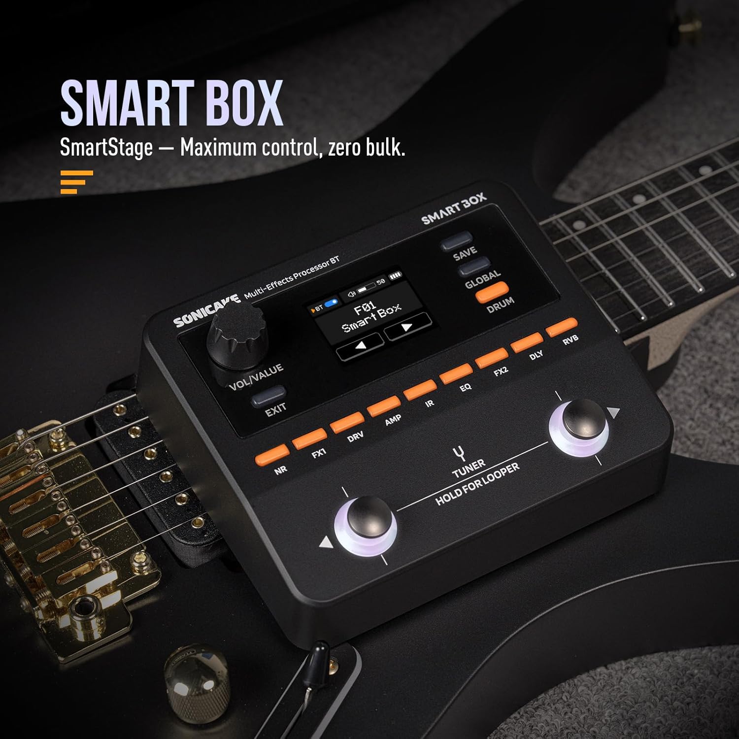 SONICAKE QME-20 Smart Box - Multi Effects Pedal for Guitar 130+ Effects