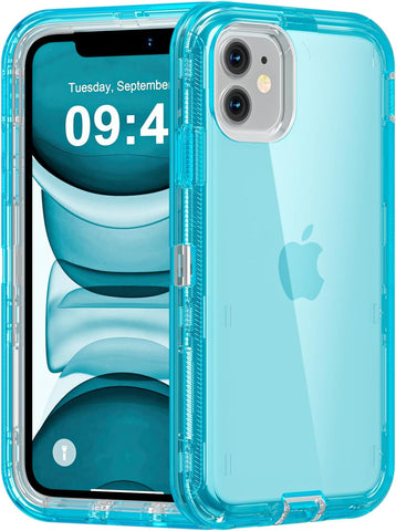 Follaroma for iPhone 11 Case, Heavy Duty Protection, Blue
