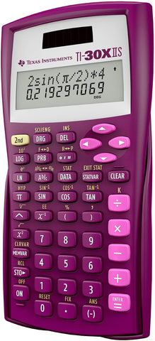 Texas Instruments TI-30XIIS Scientific Calculator, Raspberry Small