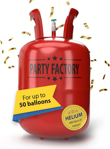 Party Factory Helium Tank for up to 50 Balloons 400L