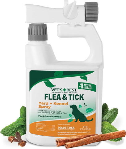 Vet's Best Flea & Tick, Mosquito, Yard & Kennel Spray for Dogs, 32 oz