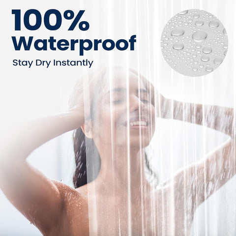 downluxe Shower Curtain Liner, PEVA Plastic Shower Liner with 3 Magnets, 72" x 72" Waterproof Bathroom Curtain, Clear, 1 Pack