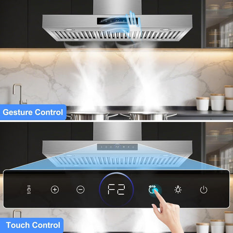 42 inch Island Range Hood Ceiling Mount 1200 CFM Stove Vent Hoods