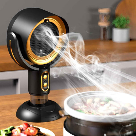 Portable Range Hood for Kitchen Cooking, Desktop Kitchen Exhaust Fan