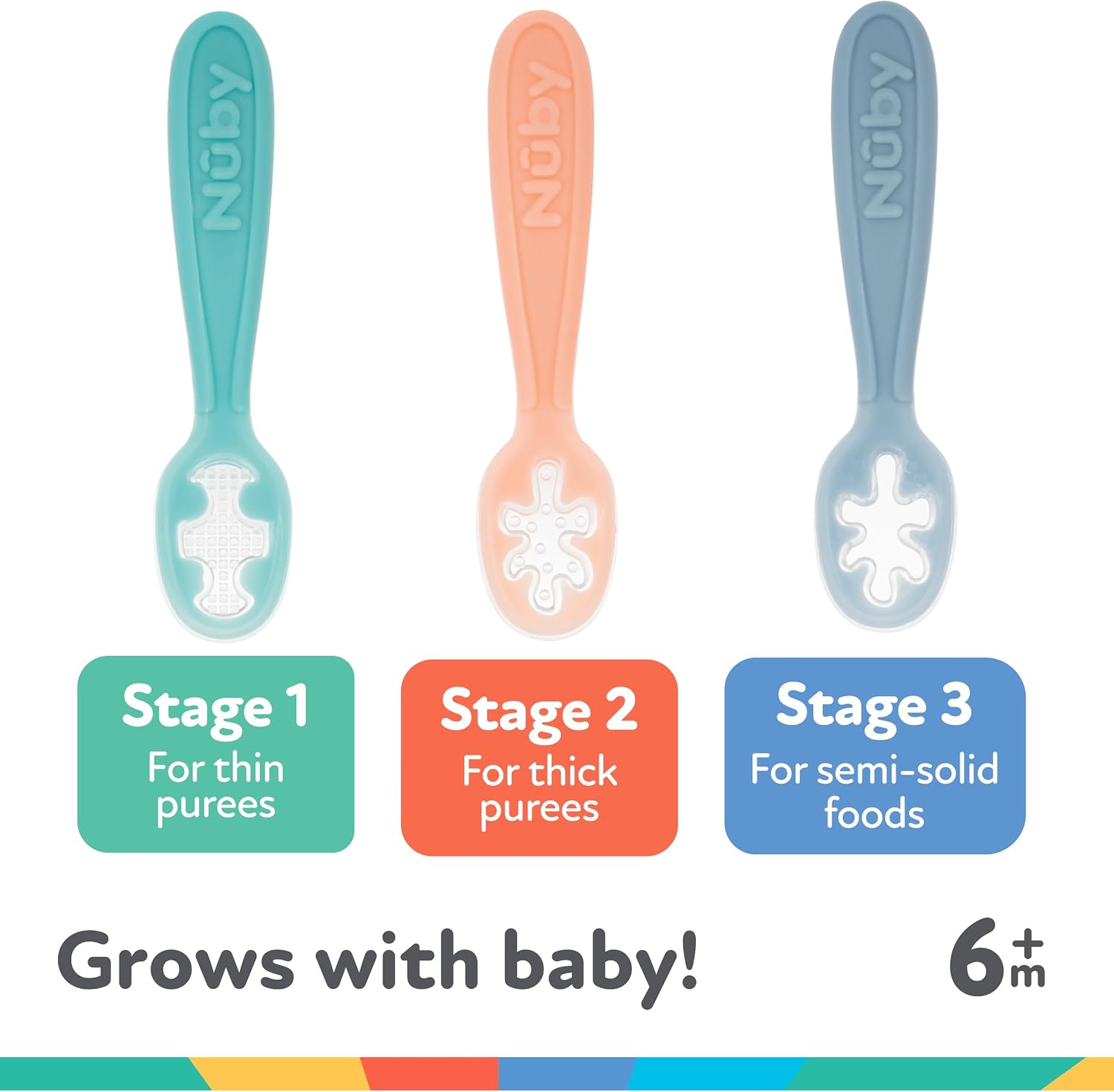Nuby Baby's First Spoons - 3 Pack