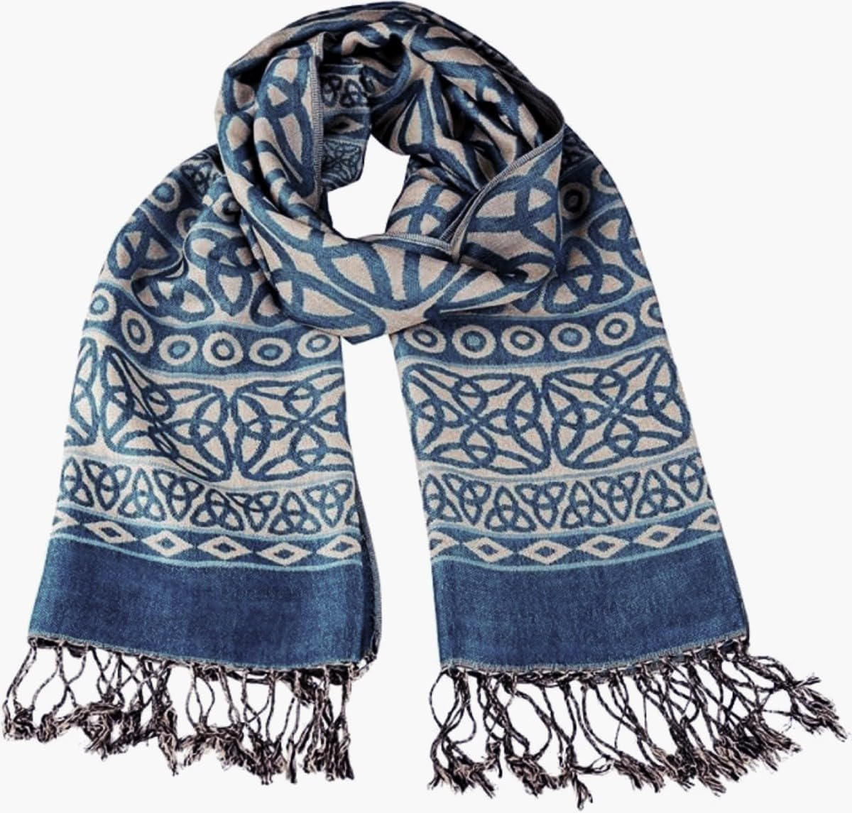 Ladies Celtic Heritage Scarf, Ancient Celtic Style Design, Super Soft. Versatile Fashion Accessory.