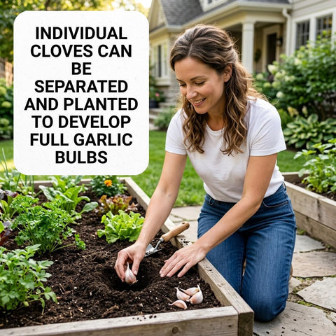 12 Hardneck Garlic Bulbs for Planting, Large Cloves for Home Gardens